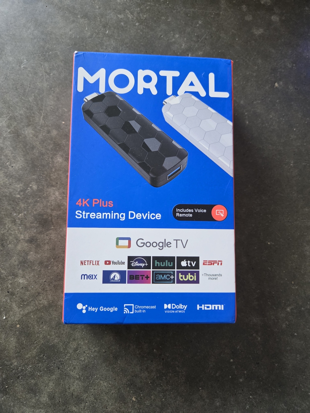4K Plus Google TV Streaming Device - Black
